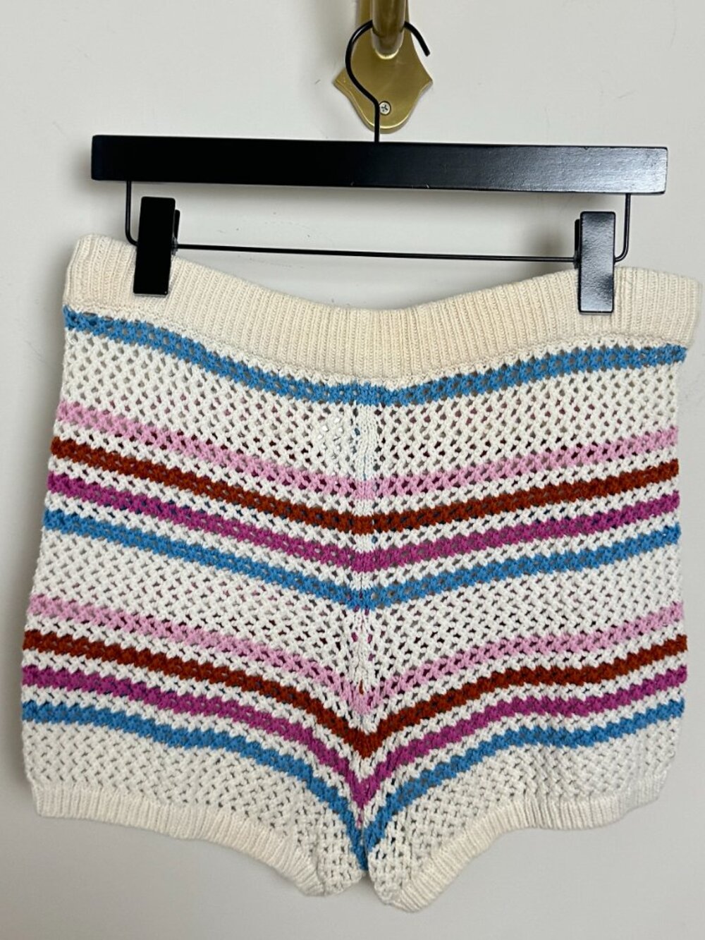 L*SPACE Horizon Crochet Cover-Up Shorts in Multi Size Small - Picture 6 of 9